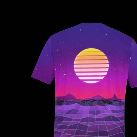 Synthwave Sunset T-Shirt - Vaporwave Retro Graphic Tee