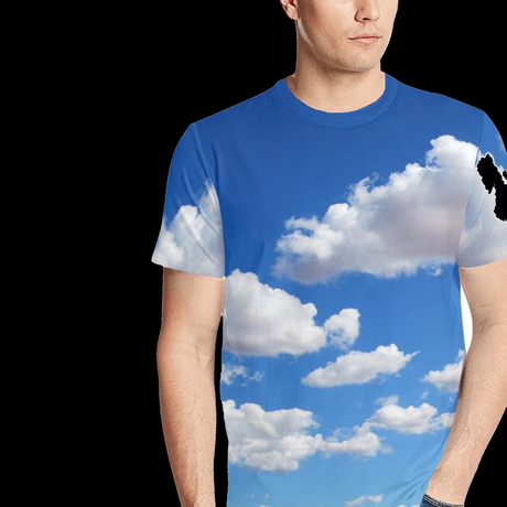 Cloud Print T-Shirt - Dreamy Sky Graphic Tee
