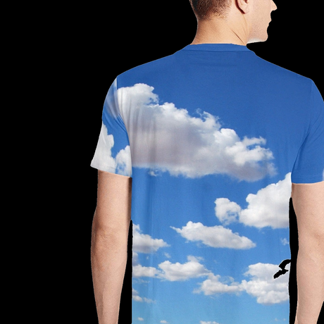 Cloud Print T-Shirt - Dreamy Sky Graphic Tee