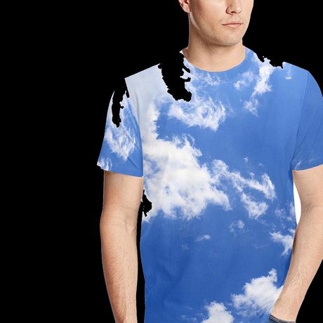 Clouds Graphic T-Shirt - Vacation Sky Tee
