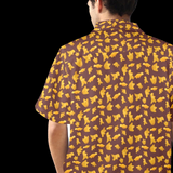 Dinosaur Chicken Nuggets Hawaiian Shirt back product view