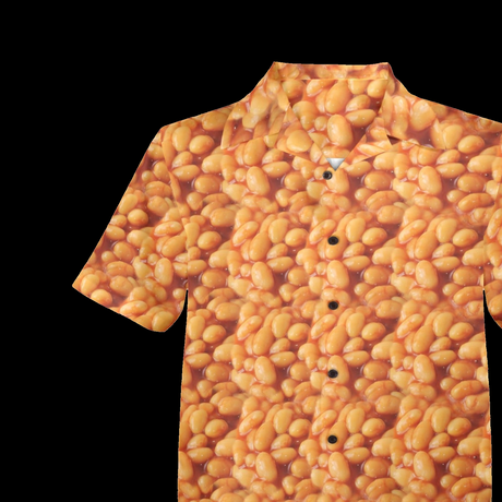 Baked Beans Hawaiian Shirt - Funny Food Button-Up