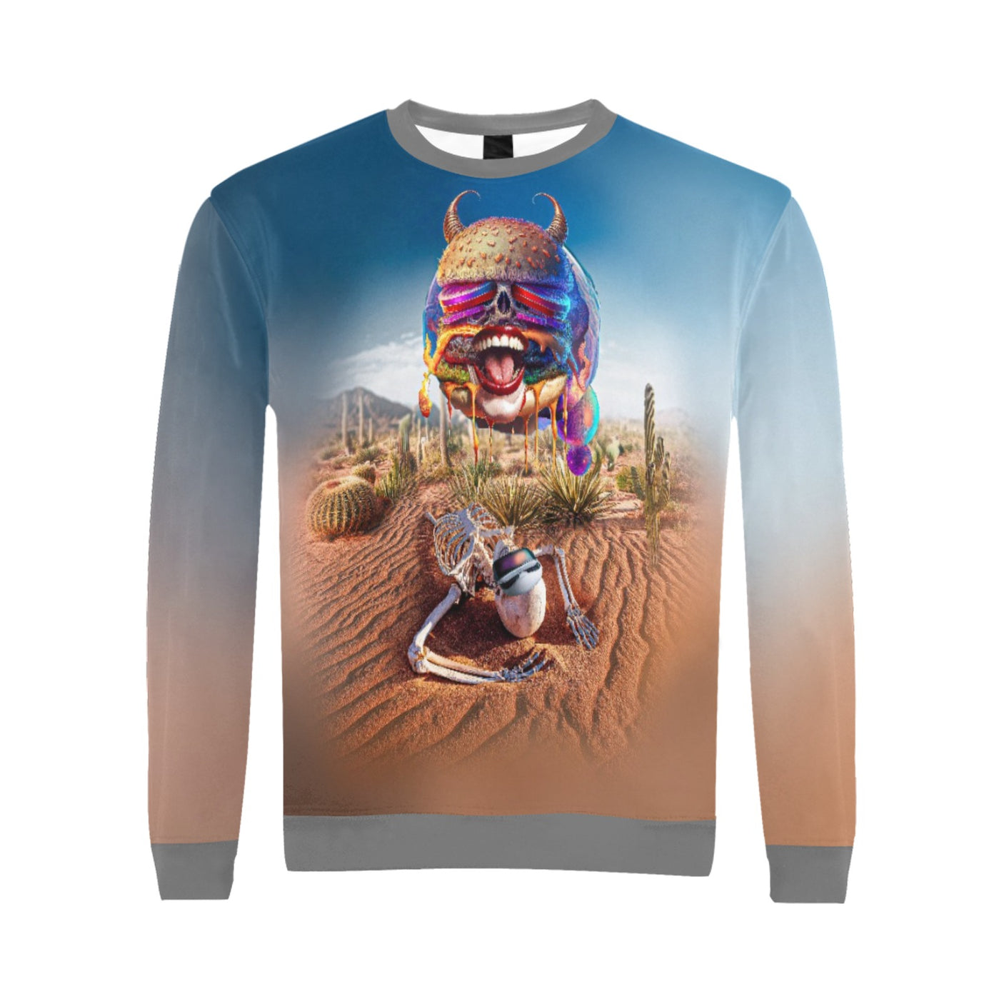 Skeleton VR Burger Sweater