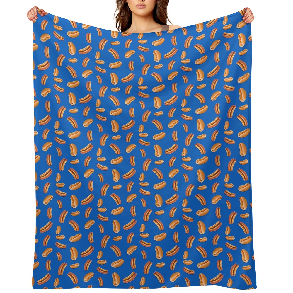 Hot Dog Throw Blanket