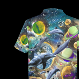Galaxy Dolphin Hawaiian Shirt