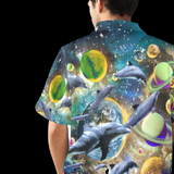 Galaxy Dolphin Hawaiian Shirt