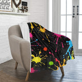Paint Splatter Throw Blanket