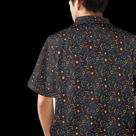 Arcade Carpet Hawaiian Shirt - Retro 80s Gamer Button-Up