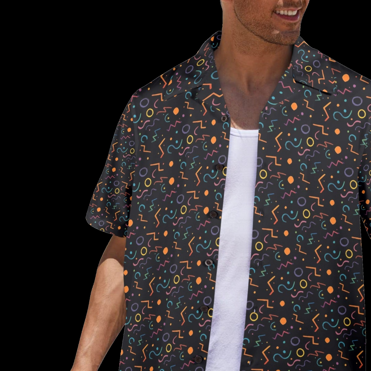 Arcade Carpet Hawaiian Shirt - Retro 80s Gamer Button-Up
