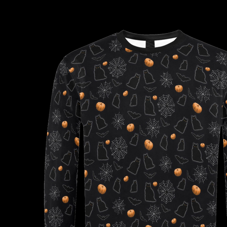 Black Cat Pumpkin Sweater