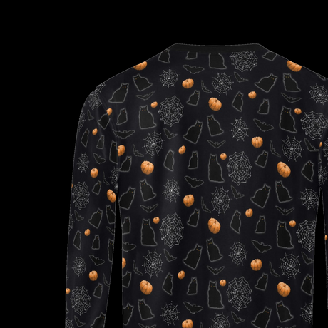 Black Cat Pumpkin Sweater