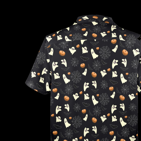 Ghost Halloween Hawaiian Shirt - Spooky Vacation Button-Up
