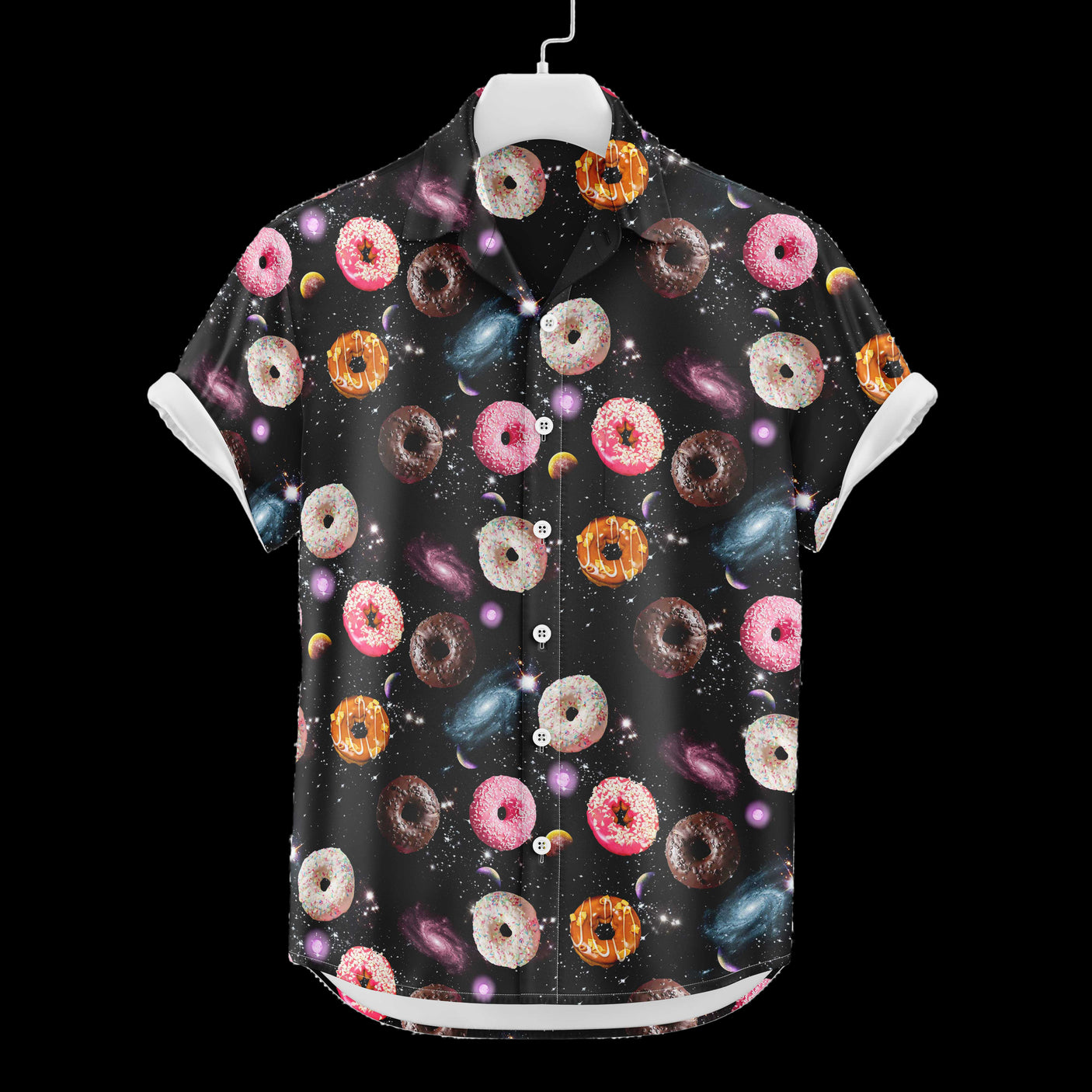 Galaxy Donut Hawaiian Shirt | Button Up Down Shirt