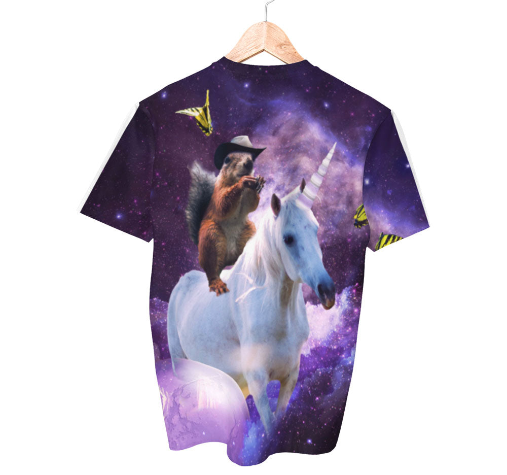 Squirrel Riding Unicorn Shirt | AOP 3D Tee Shirts