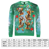 Galaxy Pizza Cat Ugly Christmas Sweater