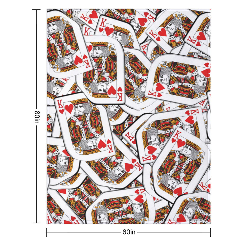 Playing Cards Throw Blanket