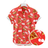 Pizza Hawaiian Shirt | Button Up Down Shirt