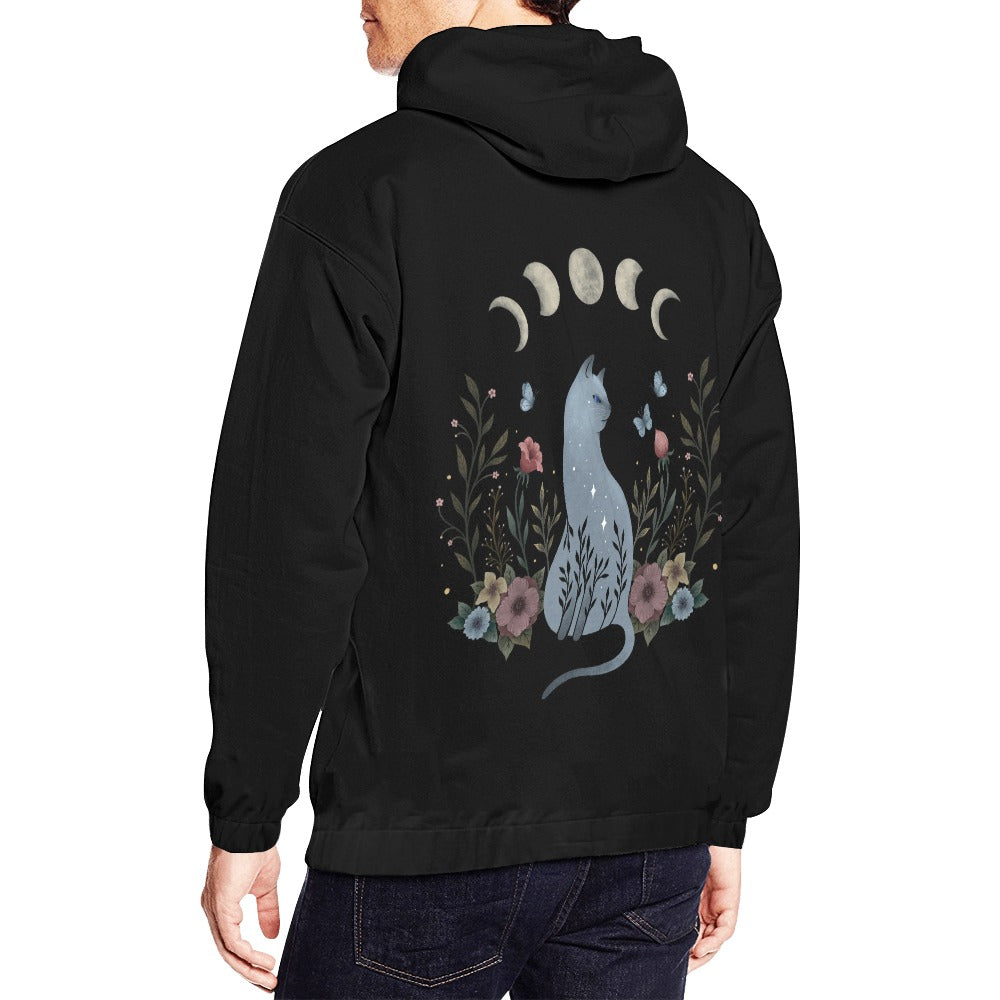 Episodic Drawing Cat On The Hill Hoodie