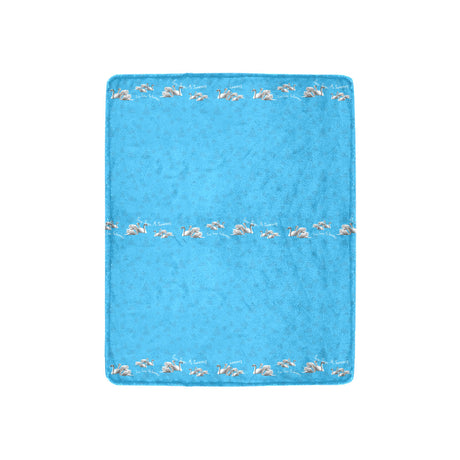 Days of Christmas Swans Swimming Throw Blanket