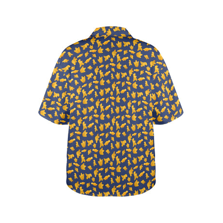 Dinosaur Chicken Nuggets Women's Hawaiian Shirt