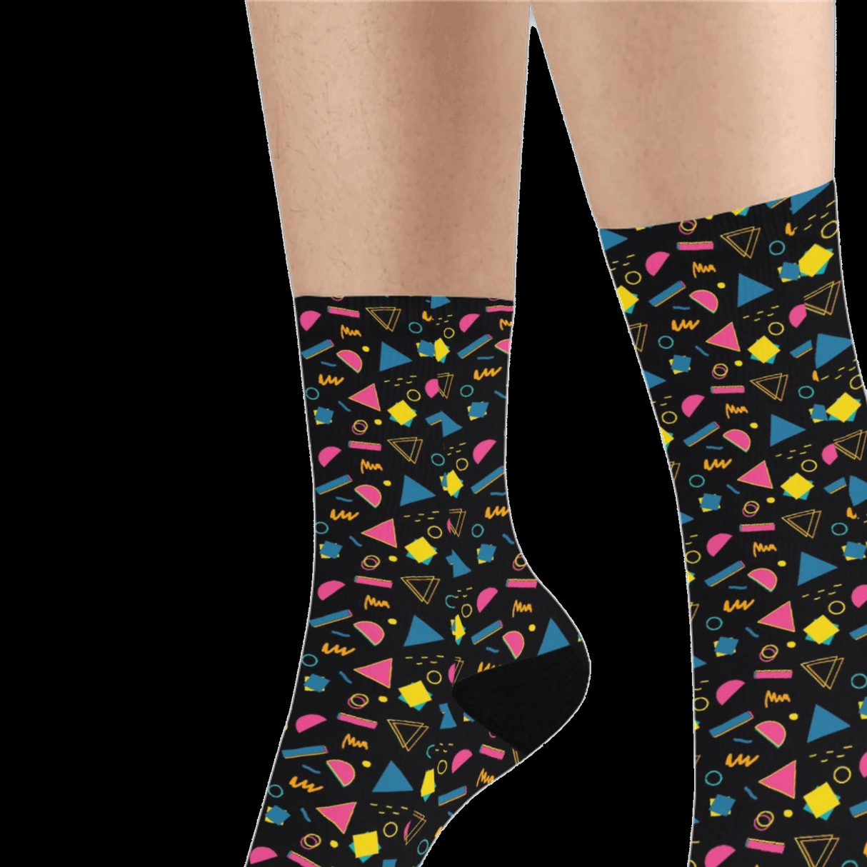 Neon Arcade Carpet Socks - Gamer Gift Crew Socks