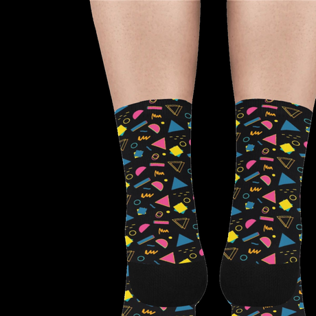 Neon Arcade Carpet Socks - Gamer Gift Crew Socks