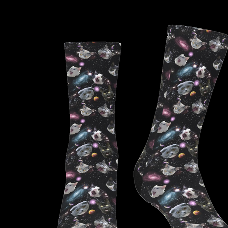 Space Cat Socks