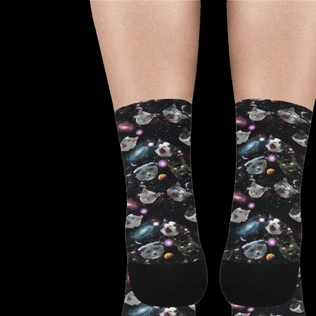 Space Cat Socks