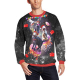 Space Donut Cat Ugly Christmas Sweater