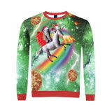 Cat Riding Unicorn Ugly Christmas Sweater