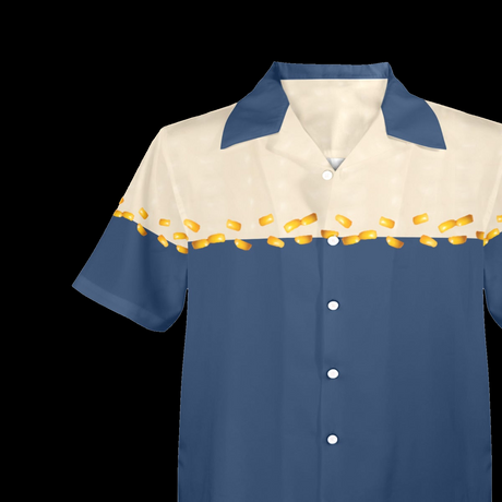 Corn Cob Hawaiian Shirt - Funny Farm Food Button-Up
