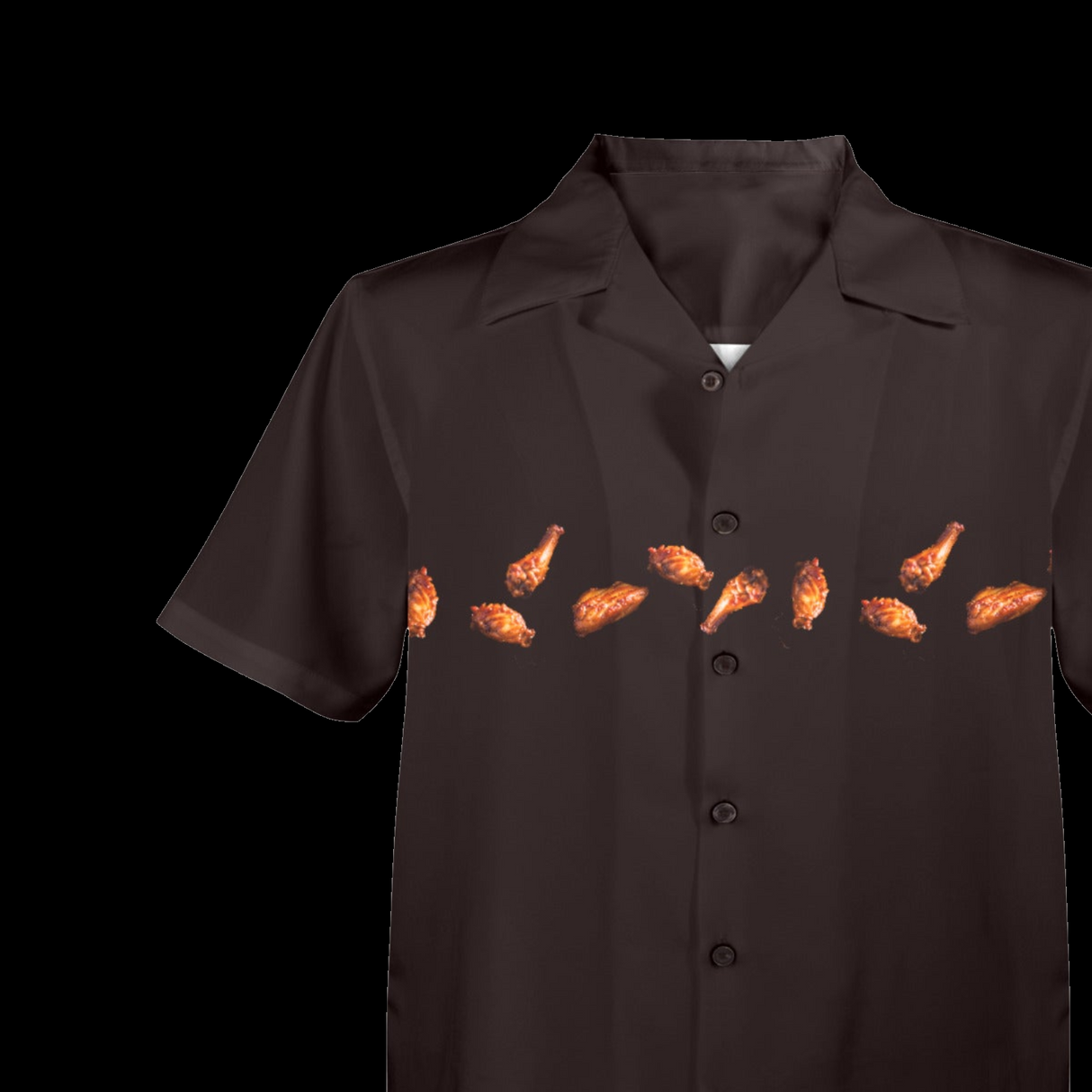 Chicken Wing Hawaiian Shirt - Buffalo Wing Button-Up