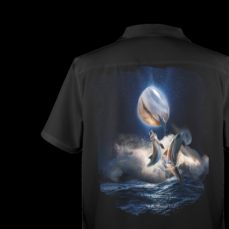 Tropical Dolphin Hawaiian Shirt