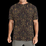 Haunted Victorian Damask Men’s Halloween T-Shirt