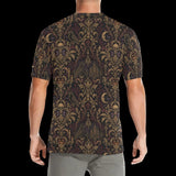 Haunted Victorian Damask Men’s Halloween T-Shirt