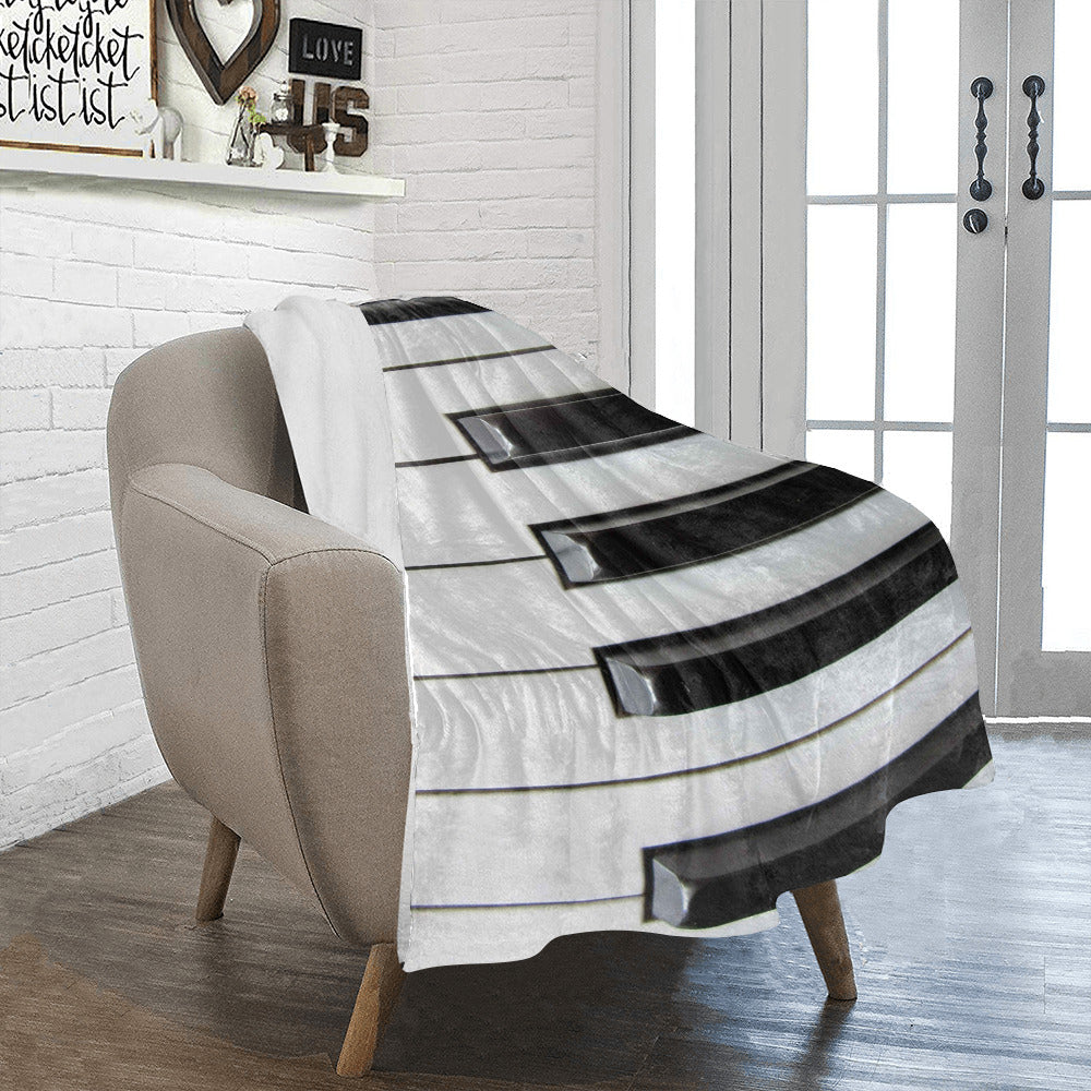Piano Keys Throw Blanket
