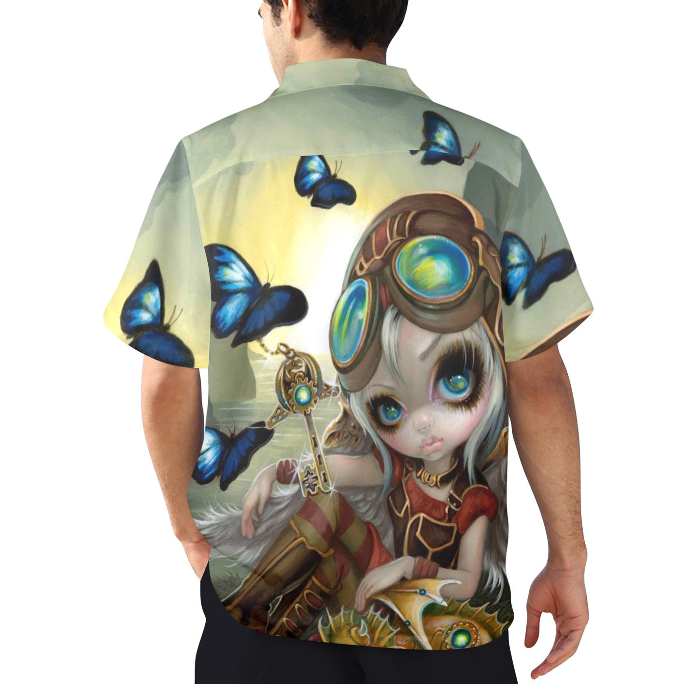 Jasmine Becket-Griffith 'Clockwork Dragonling' Hawaiian Shirt