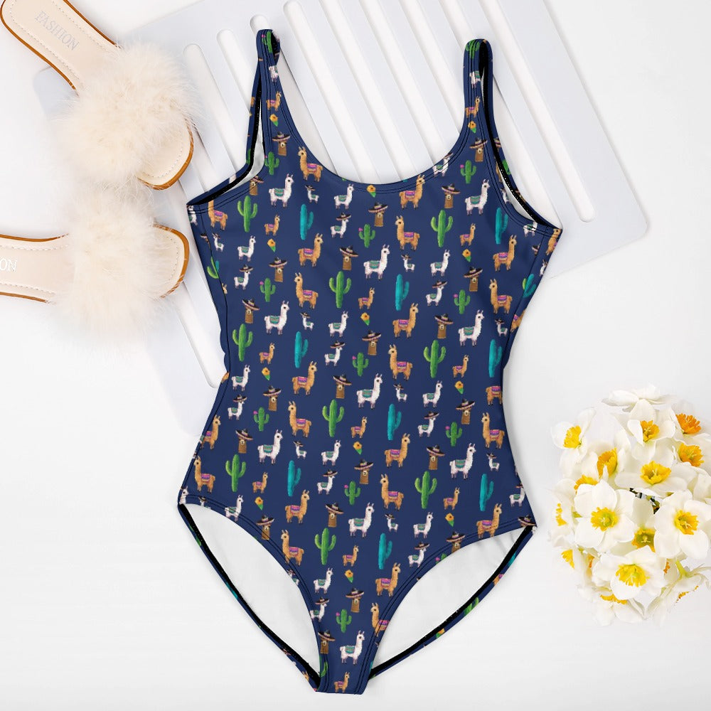 Llama One Piece Swimsuit