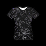 Glossy Spider Web Costume Shirt for Women