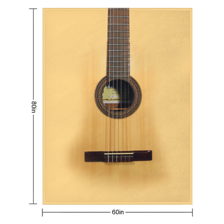 Acoustic Guitar Throw Blanket