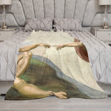 Creation of Adam Throw Blanket