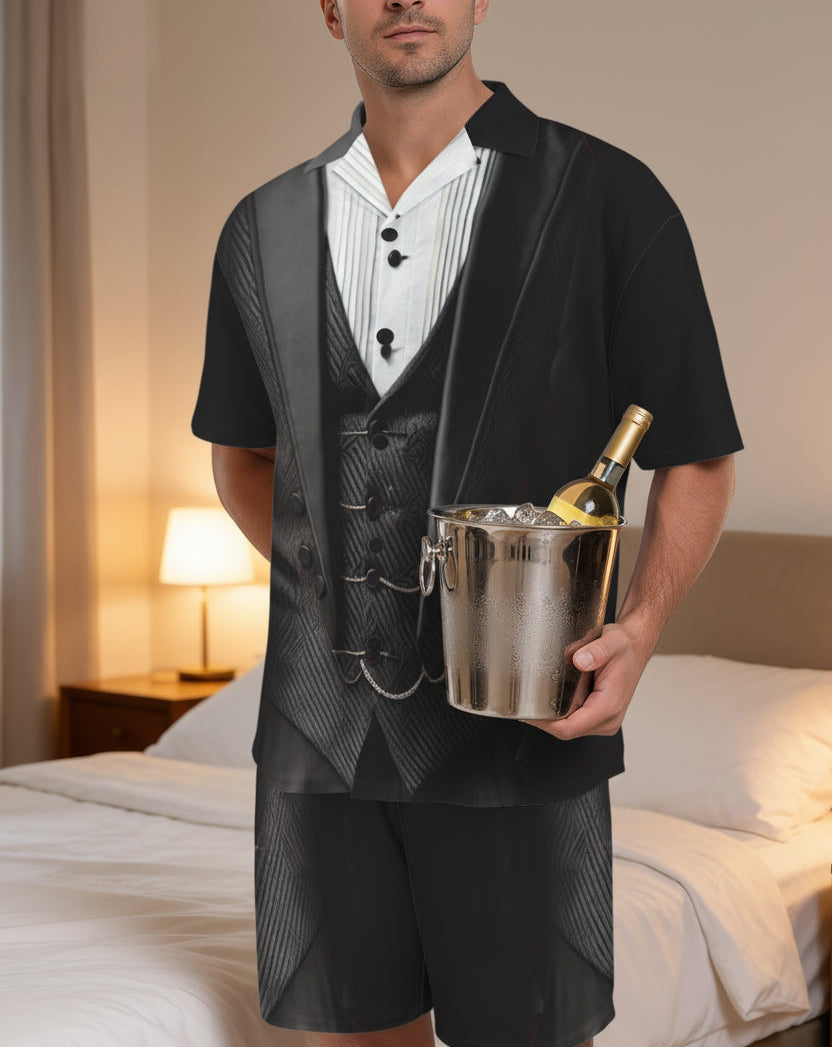 Haunted Butler Tuxedo Costume Pajama Set