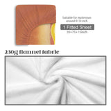 Giant Hot Dog Twin Fitted Sheet – Funny Bedding, 39 x 75 x 15 in