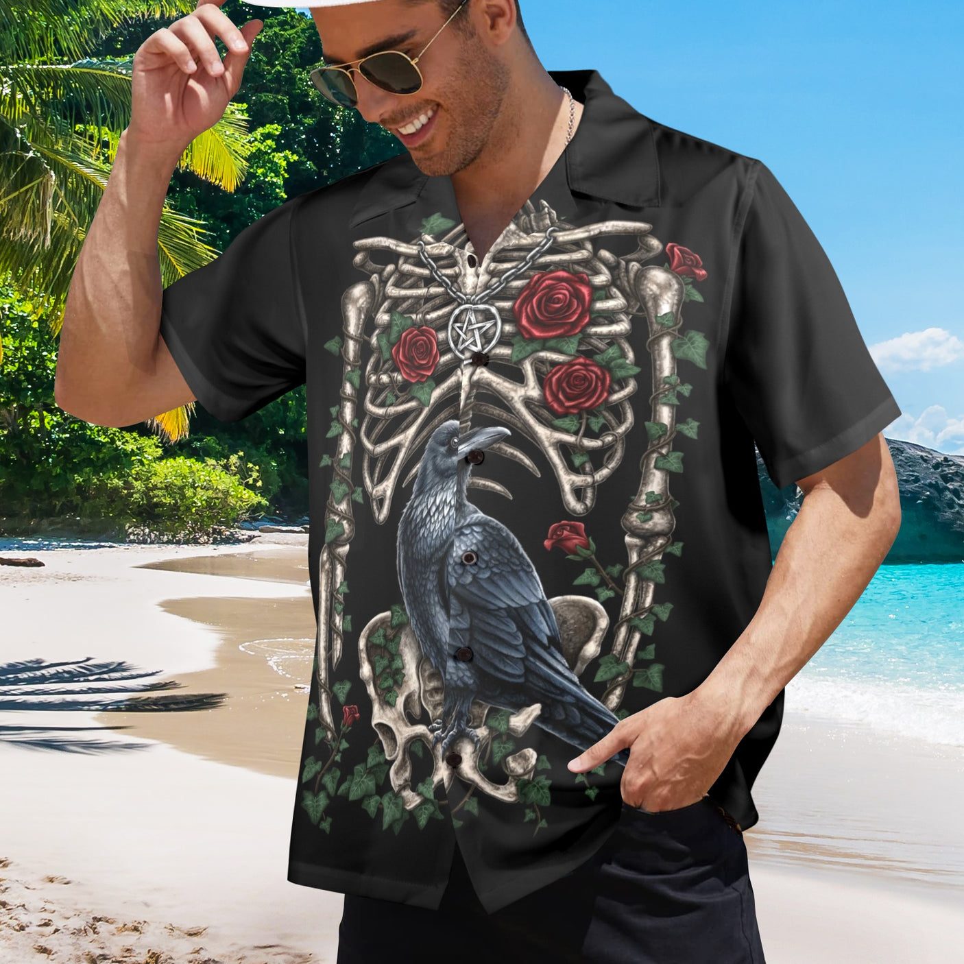 Corvus, Sarah Richter Art Hawaiian Shirt