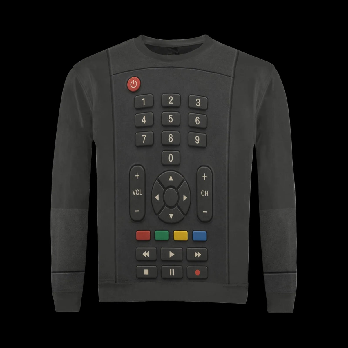 Retro TV Remote Costume Sweater