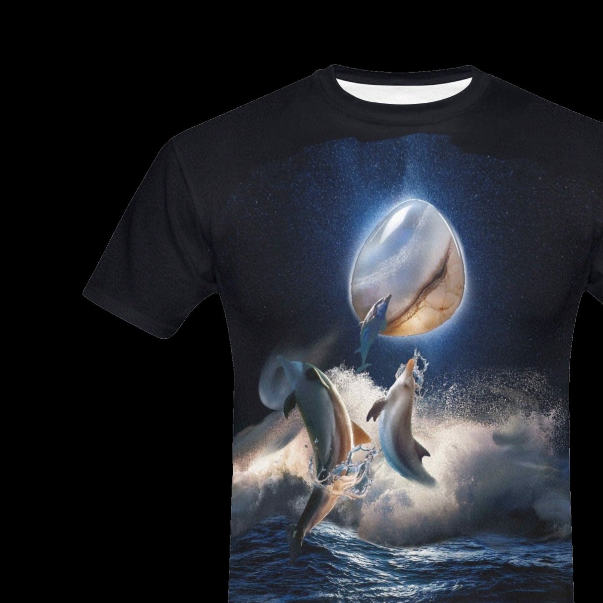 Gemstone Dolphin T-Shirt - Retro Ocean Graphic Tee