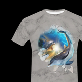 Tie Dye Dolphin Beach AOP Shirt