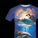 Tie-Dye Dolphin T-Shirt – Retro 90s Graphic Tee