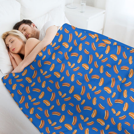 Hot Dog Throw Blanket
