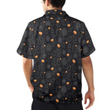 Black Cat Halloween Hawaiian Shirt | Button Up Down Shirt